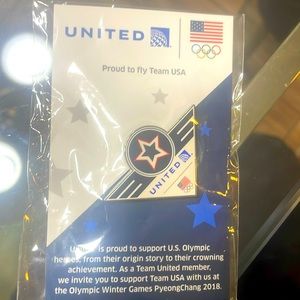 United airlines pin US Olympics 2018